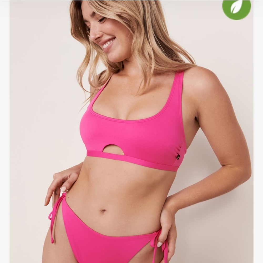 La Vie En Rose Bralette Bikini Top Size Medium